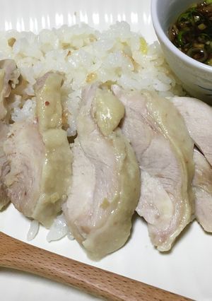 バーミキュラで柔らか鶏肉カオマンガイ-レシピのメイン写真