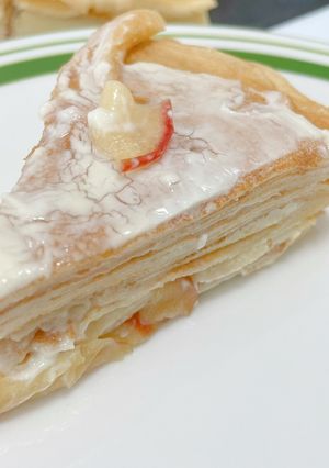 りんごとクリームチーズのミルクレープ-レシピのメイン写真