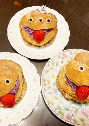市販のシュークリームでハロウィンデザート-レシピのメイン写真