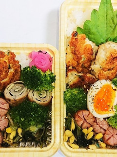 【夫婦弁当141】鶏つくねとナムル-レシピのメイン写真