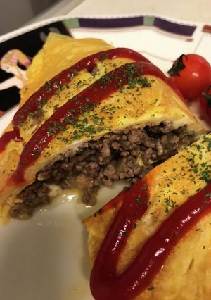 簡単★ひき肉オムレツ☆-レシピのメイン写真
