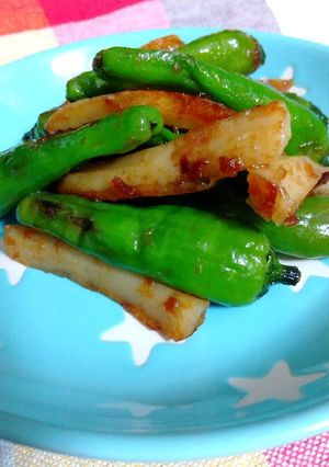 ししとうとちくわのおかかしょう油炒め-レシピのメイン写真