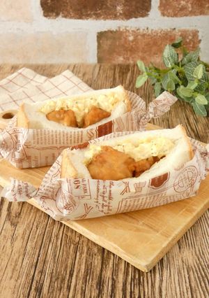 タルタルたっぷり～から揚げポケットサンド-レシピのメイン写真