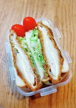 お弁当　チキンカツサンドイッチ-レシピのメイン写真