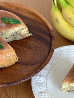 ヘルシー!簡単!濃厚もちもちバナナケーキ-レシピのメイン写真