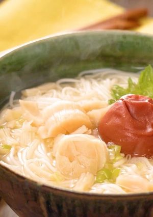 干貝柱のにゅうめん-レシピのメイン写真
