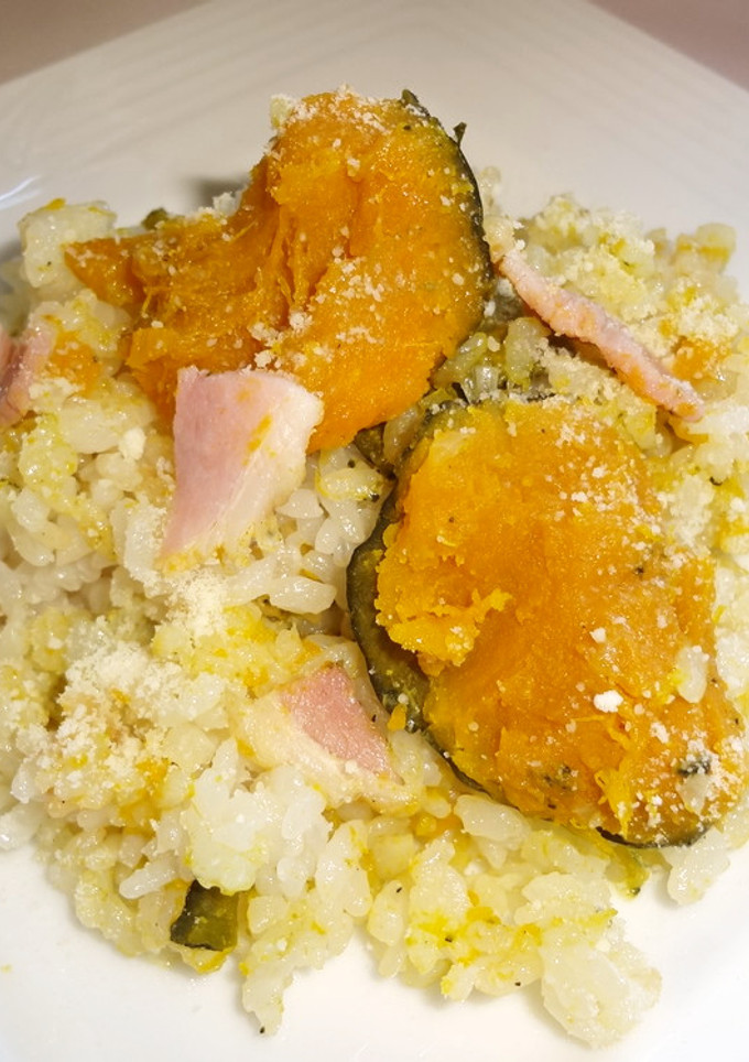 ぼっちゃん南瓜の洋風炊き込みご飯-レシピのメイン写真