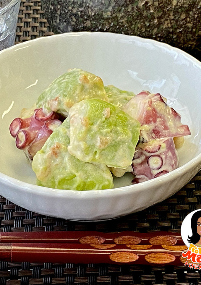 【ちょい足し】アボカドとタコの梅マヨ和え-レシピのメイン写真
