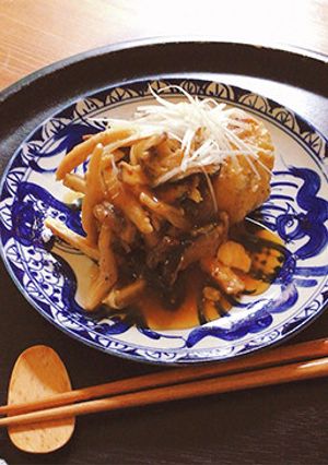 ごぼうバーグのきのこソースがけ-レシピのメイン写真