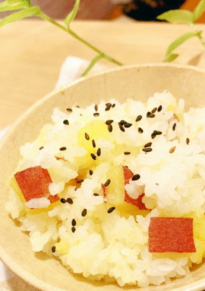 程よい塩味がおいしい　さつまいもご飯-レシピのメイン写真
