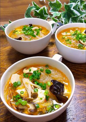 ダイエットに最強!春雨の酸辣湯-レシピのメイン写真