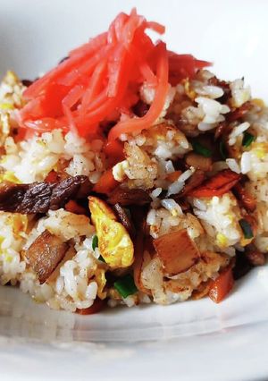 超簡単！牛肉と牛蒡のリメイクチャーハン！-レシピのメイン写真