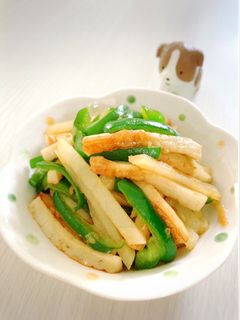 簡単♪節約♪ちくわとじゃがいもの青椒肉絲-レシピのメイン写真