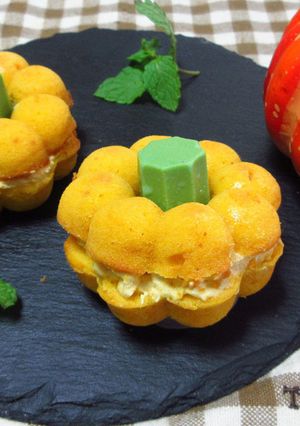 ハロウィンに★かぼちゃの焼きドーナツ-レシピのメイン写真