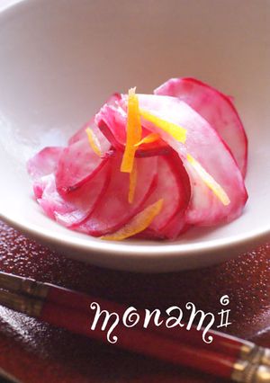 赤かぶ＊柚子皮の即席漬け♥-レシピのメイン写真