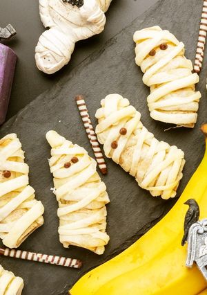 ハロウィンのおやつに☆バナナのミイラパイ-レシピのメイン写真