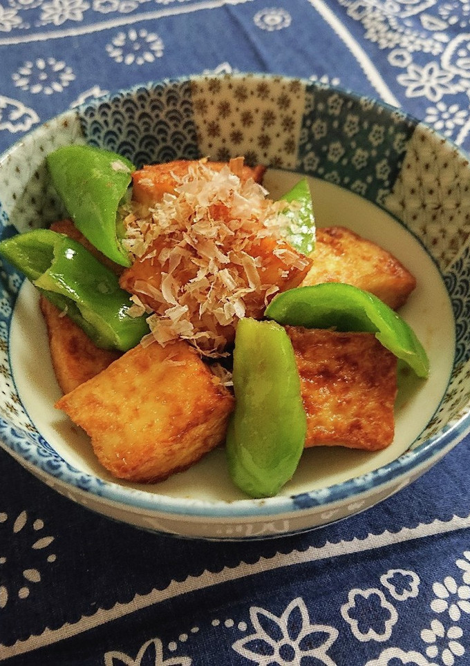 厚揚げと万願寺とうがらしのピリ辛炒め-レシピのメイン写真