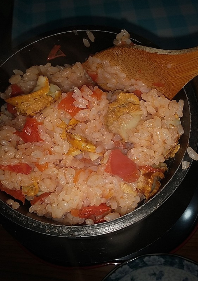 ほたてととまとの釜飯-レシピのメイン写真