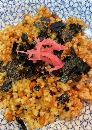 長ネギたっぷり玄米ご飯の納豆炒飯-レシピのメイン写真