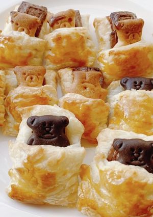 くまさん♡チョコパイ　バレンタインにも♪-レシピのメイン写真