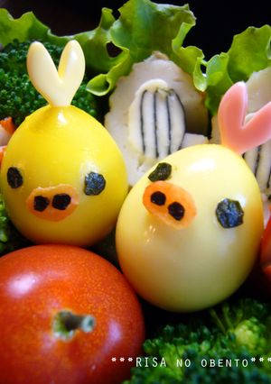 キャラ弁✿うずら卵でキイロイトリ♡-レシピのメイン写真