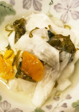 美味さ増し増し♡みかん入り千枚漬け-レシピのメイン写真