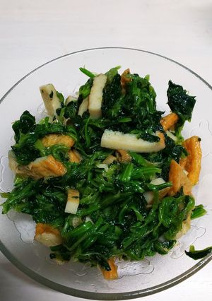 ほうれん草と平天の和え物-レシピのメイン写真