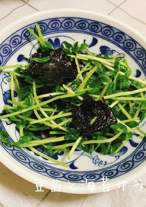 豆苗と海苔のサラダ-レシピのメイン写真