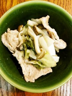 豚としめじの白菜蒸し-レシピのメイン写真