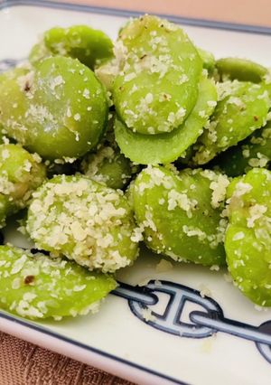 お酒に♡そら豆のパルメザンチーズまみれ-レシピのメイン写真