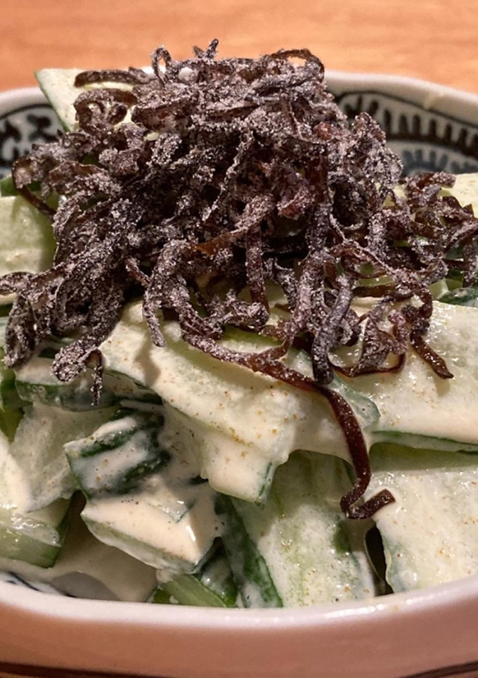 胡瓜のカレーマヨ和え塩昆布のっけ-レシピのメイン写真