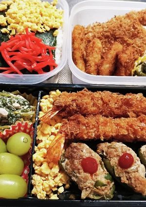 高校生息子&旦那弁当(10/12)-レシピのメイン写真