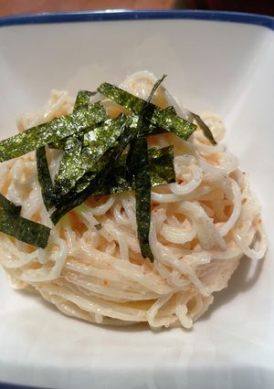 混ぜるだけ！明太子クリームパスタ-レシピのメイン写真