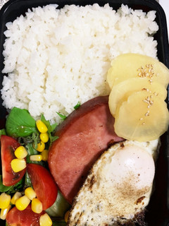 糖尿旦那ハムステーキ弁当-レシピのメイン写真