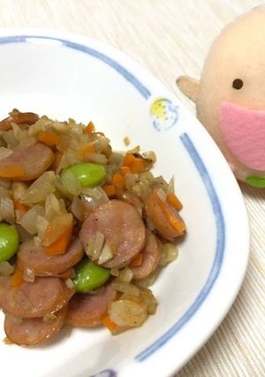 たべまる給食【きんぴらピラフ】-レシピのメイン写真