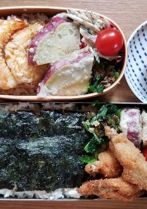 えび天弁当&のり弁(10.12)-レシピのメイン写真