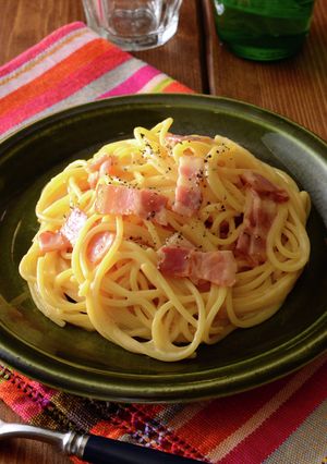スライスチーズで簡単カルボナーラ-レシピのメイン写真