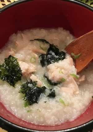 炊飯器で簡単！体に優しい中華粥鶏添え⭐︎-レシピのメイン写真
