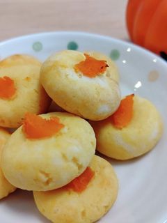 材料3つのかぼちゃクッキー-レシピのメイン写真
