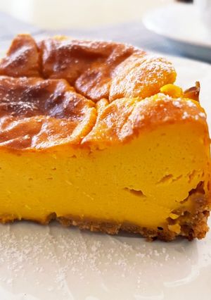 混ぜて焼くだけ パンプキンチーズケーキ-レシピのメイン写真