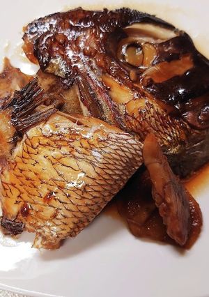 褒められます!鯛のかぶと煮(あら煮)-レシピのメイン写真