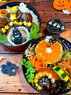 神無月12 ミートボール ハロウィン弁当-レシピのメイン写真