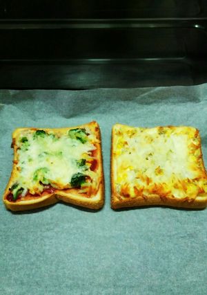 二色ピザトースト-レシピのメイン写真