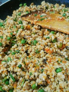 高野豆腐で炒り豆腐-レシピのメイン写真