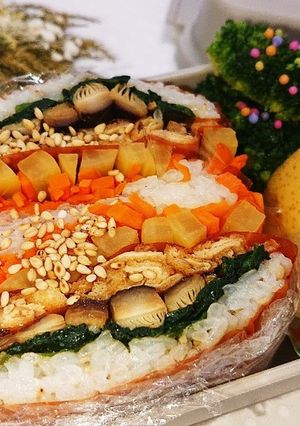 ベジートでキンパ風 折り畳みおにぎらず-レシピのメイン写真