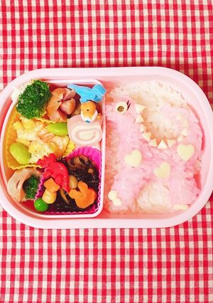 恐竜弁当ディプロドクス　キャラ弁デコ弁-レシピのメイン写真