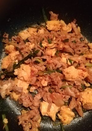 豚バラキムチ炒め-レシピのメイン写真