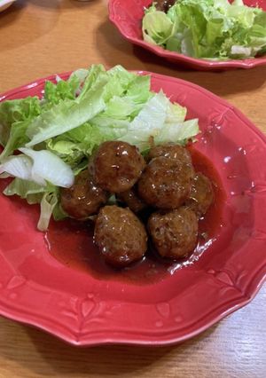 黒酢あんの肉団子-レシピのメイン写真