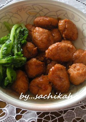 簡単♪甘くて美味しい鶏団子♪お弁当にも-レシピのメイン写真