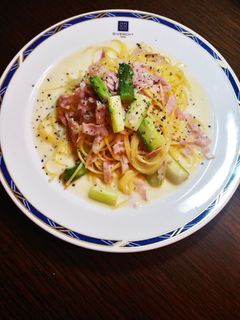アスパラガスとベーコンのクリームパスタ-レシピのメイン写真